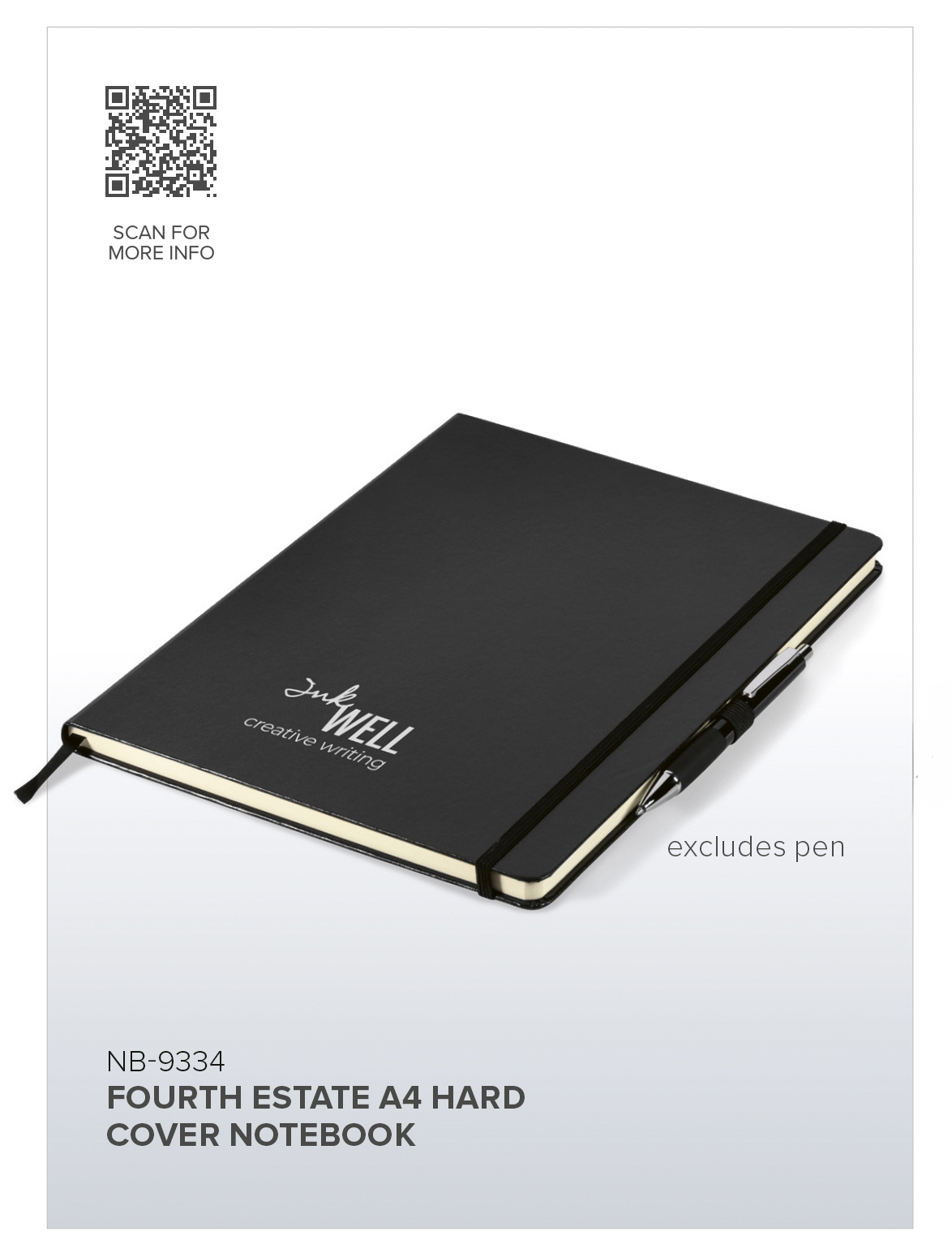 NB-9334 - Fourth Estate A4 Hard Cover Notebook - Catalogue Image